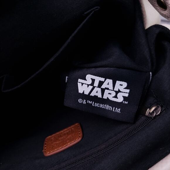 Elegant Cream and Brown Crossbody Bag - Picture 9 of 12